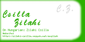 csilla zilahi business card